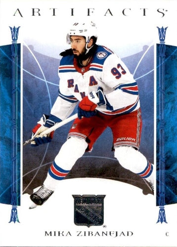 #83 Mika Zibanejad - New York Rangers - 2022-23 Upper Deck Artifacts Hockey