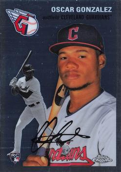 #83 Oscar Gonzalez - Cleveland Guardians - 2023 Topps Chrome Platinum Anniversary Baseball