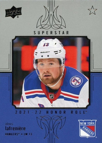 #HR-83 Alexis Lafreniere - New York Rangers - 2021-22 Upper Deck - Honor Roll Hockey