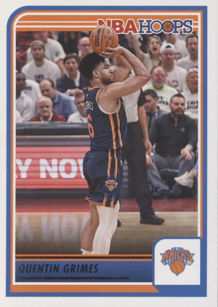 #83 Quentin Grimes - New York Knicks - 2023-24 Hoops Basketball