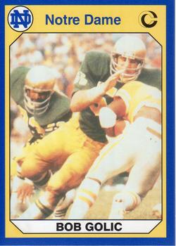 #83 Bob Golic - Notre Dame Fighting Irish - 1990 Collegiate Collection Notre Dame Football