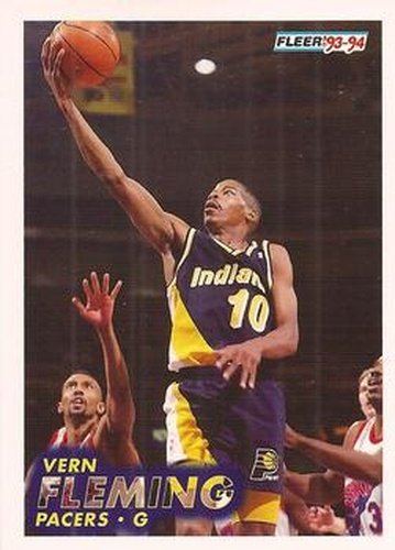 #83 Vern Fleming - Indiana Pacers - 1993-94 Fleer Basketball
