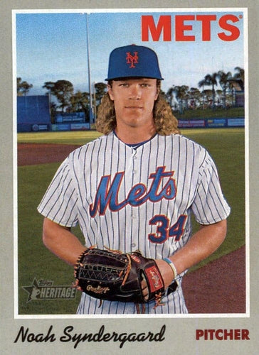 #83 Noah Syndergaard - New York Mets - 2019 Topps Heritage Baseball