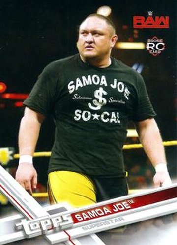 #83a Samoa Joe - 2017 Topps WWE Wrestling