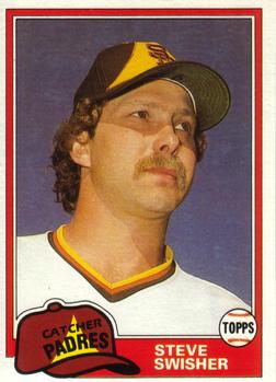 #840 Steve Swisher - San Diego Padres - 1981 Topps Baseball