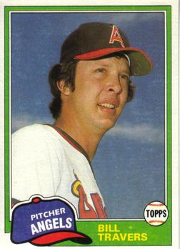 #845 Bill Travers - California Angels - 1981 Topps Baseball
