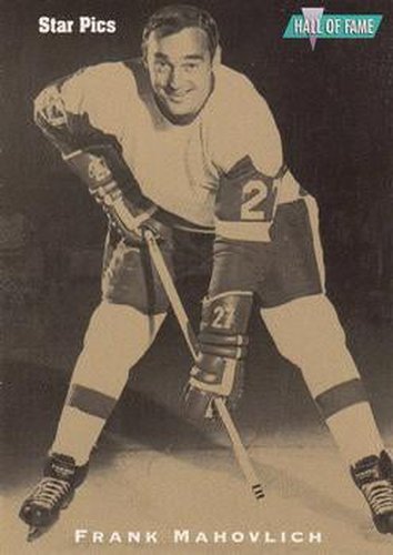 #27 Frank Mahovlich - Detroit Red Wings - 1991 Star Pics Hockey
