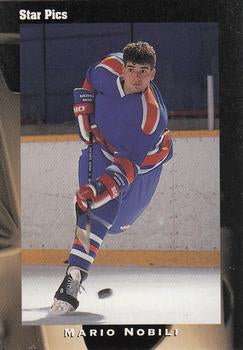 #34 Mario Nobili - Edmonton Oilers - 1991 Star Pics Hockey