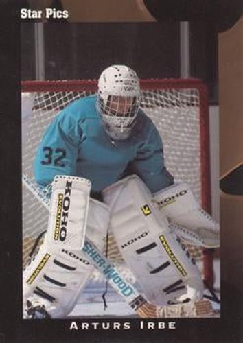 #37 Arturs Irbe - Minnesota North Stars - 1991 Star Pics Hockey