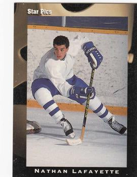 #56 Nathan Lafayette - St. Louis Blues - 1991 Star Pics Hockey