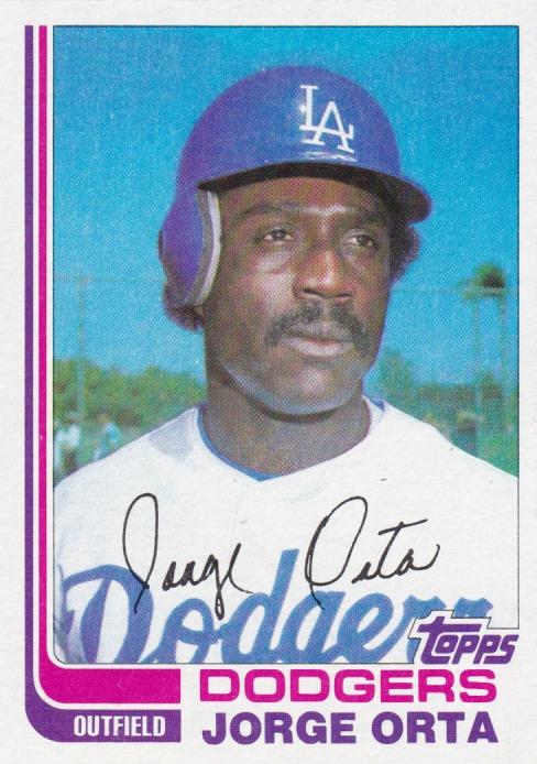 #84T Jorge Orta - Los Angeles Dodgers - 1982 Topps Traded Baseball