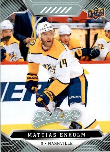 #84 Mattias Ekholm - Nashville Predators - 2019-20 Upper Deck MVP Hockey