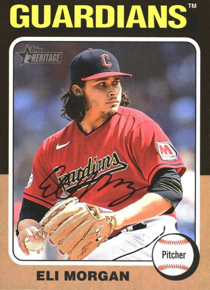 #84 Eli Morgan - Cleveland Guardians - 2024 Topps Heritage Baseball
