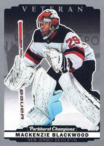 #84 Mackenzie Blackwood - New Jersey Devils - 2022-23 Parkhurst Champions - Silver Hockey