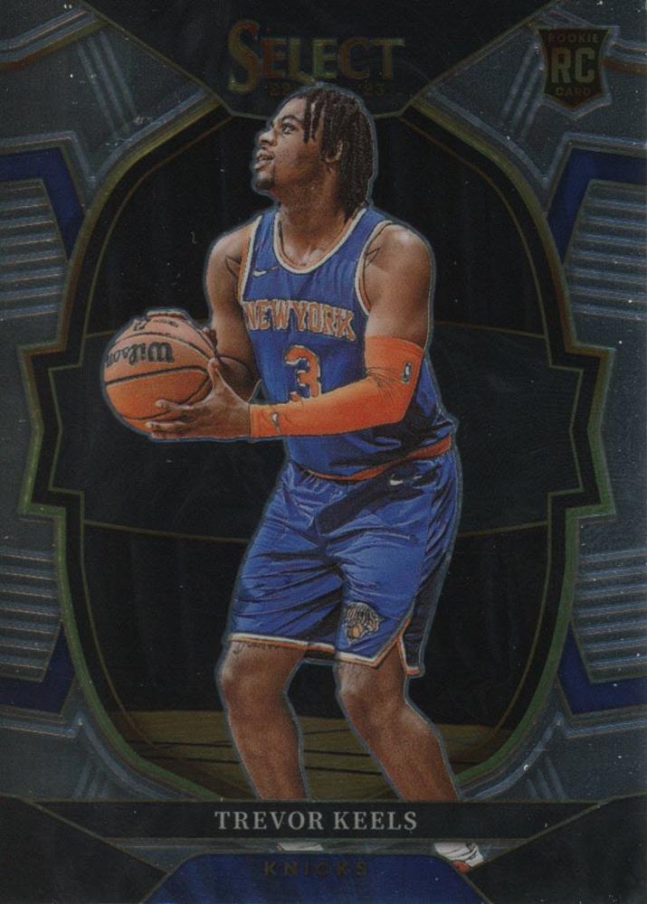 #84 Trevor Keels - New York Knicks - 2022-23 Panini Select Basketball