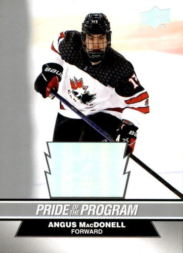 #84 Angus MacDonell - Canada - 2023 Upper Deck Team Canada Juniors Hockey