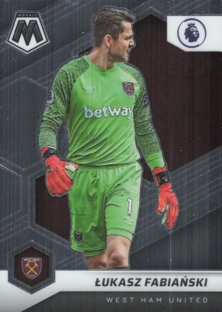 #84 Lukasz Fabianski - West Ham United - 2021-22 Panini Mosaic Premier League Soccer