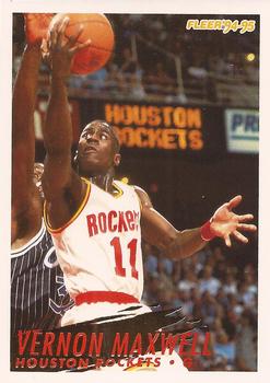#84 Vernon Maxwell - Houston Rockets - 1994-95 Fleer Basketball