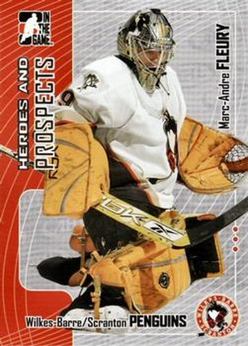 #84 Marc-Andre Fleury - Wilkes-Barre/Scranton Penguins - 2005-06 In The Game Heroes and Prospects Hockey