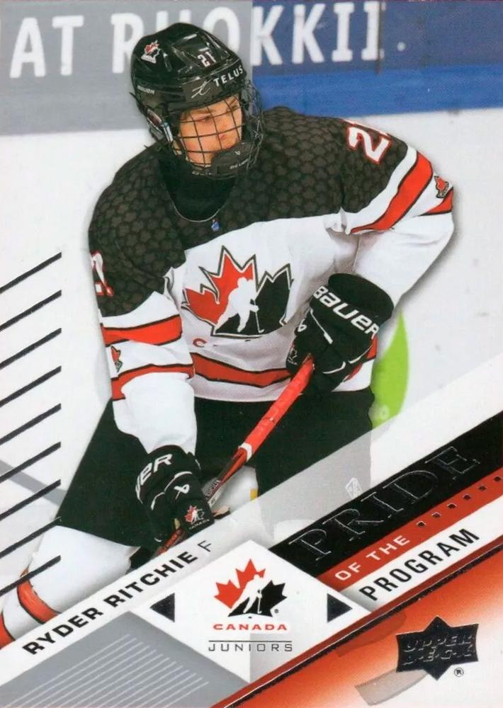 #84 Ryder Ritchie - Canada - 2024 Upper Deck Team Canada Juniors Hockey