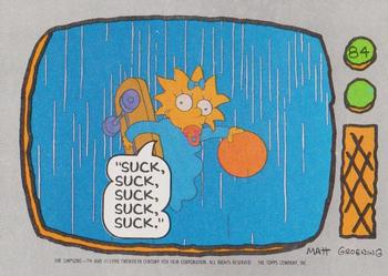 #84 Suck, suck, suck, suck, suck. - 1990 Topps The Simpsons