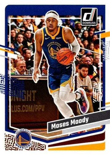 #84 Moses Moody - Golden State Warriors - 2023-24 Donruss Basketball