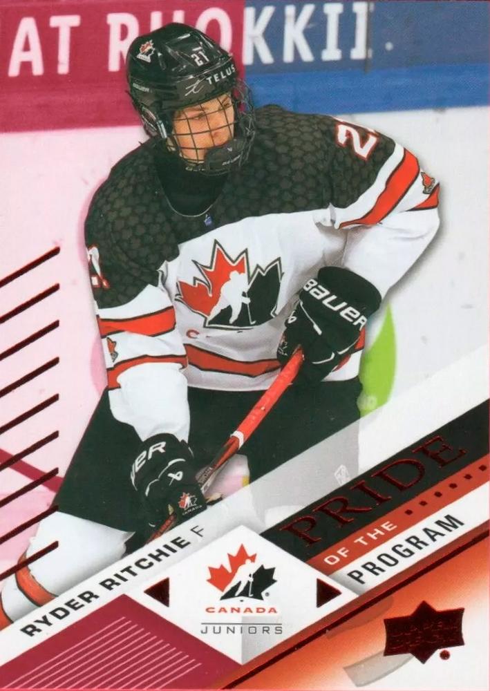#84 Ryder Ritchie - Canada - 2024 Upper Deck Team Canada Juniors - Red Foil Hockey