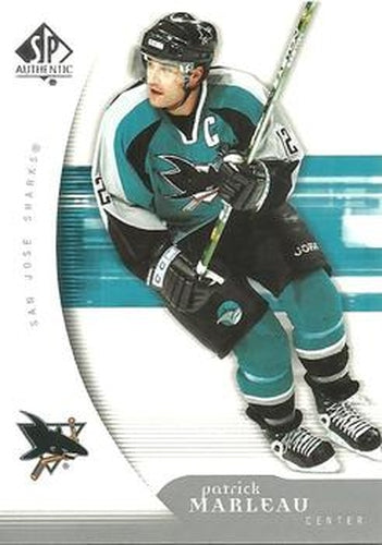 #84 Patrick Marleau - San Jose Sharks - 2005-06 SP Authentic Hockey