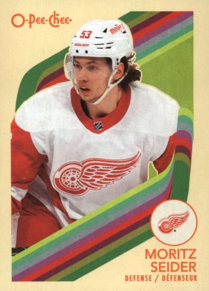 #84 Moritz Seider - Detroit Red Wings - 2023-24 O-Pee-Chee - Retro Hockey