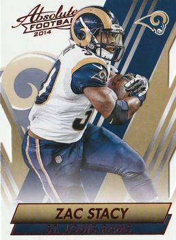 #84 Zac Stacy - St. Louis Rams - 2014 Panini Absolute - Red Football