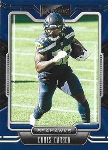 #84 Chris Carson - Seattle Seahawks - 2021 Panini Playbook Football