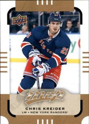 #84 Chris Kreider - New York Rangers - 2015-16 Upper Deck MVP Hockey