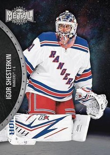#84 Igor Shesterkin - New York Rangers - 2021-22 Skybox Metal Universe Hockey