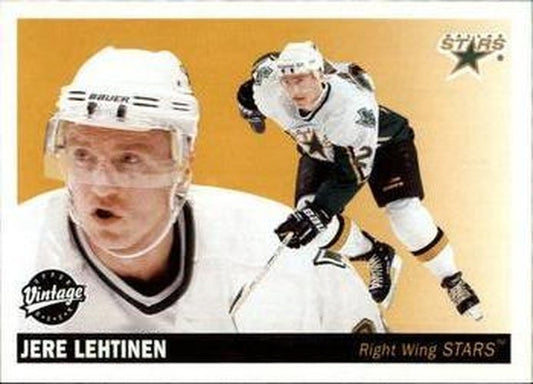 #84 Jere Lehtinen - Dallas Stars - 2002-03 Upper Deck Vintage Hockey