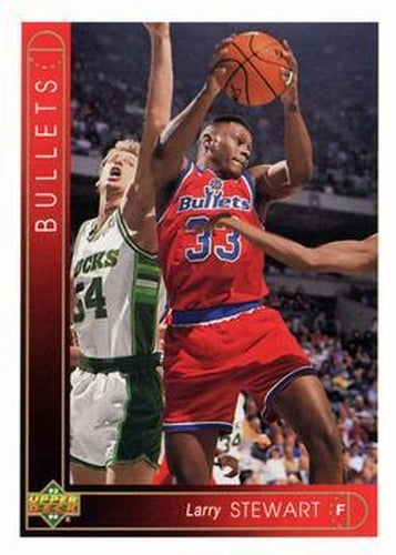 #84 Larry Stewart - Washington Bullets - 1993-94 Upper Deck Basketball