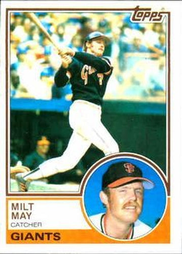 #84 Milt May - San Francisco Giants - 1983 Topps Baseball