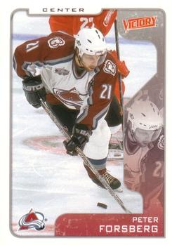 #84 Peter Forsberg - Colorado Avalanche - 2001-02 Upper Deck Victory Hockey