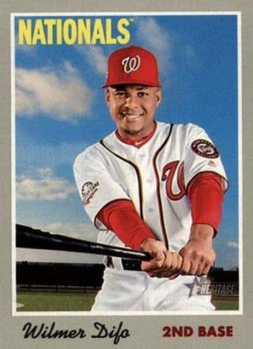 #84 Wilmer Difo - Washington Nationals - 2019 Topps Heritage Baseball