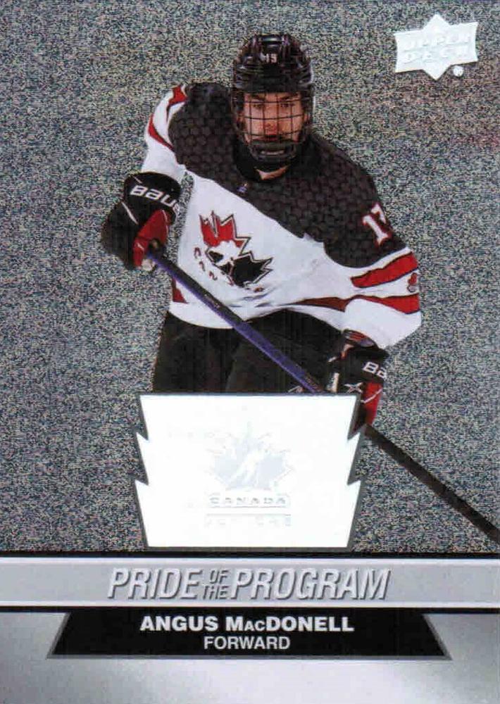#84 Angus MacDonell - Canada - 2023 Upper Deck Team Canada Juniors - Patterned Foilboard Hockey