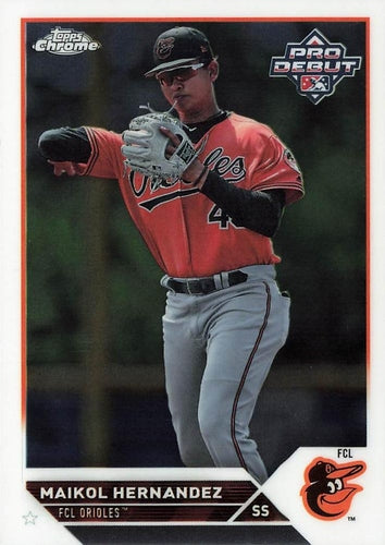 #PDC-84 Maikol Hernandez - FCL Orioles - 2023 Topps Pro Debut - Chrome Baseball