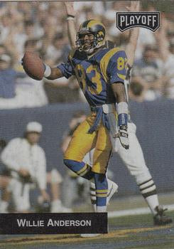 #84 Willie Anderson - Los Angeles Rams - 1993 Playoff Football