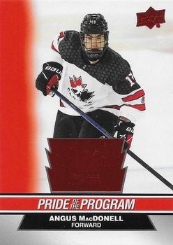 #84 Angus MacDonell - Canada - 2023 Upper Deck Team Canada Juniors - Red Foil Hockey