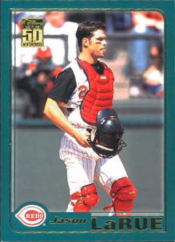 #T84 Jason LaRue - Cincinnati Reds - 2001 Topps Traded & Rookies Baseball