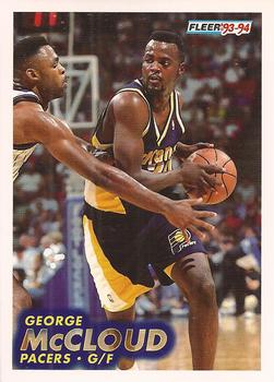 #84 George McCloud - Indiana Pacers - 1993-94 Fleer Basketball