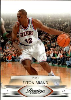 #84 Elton Brand - Philadelphia 76ers - 2009-10 Panini Prestige Basketball