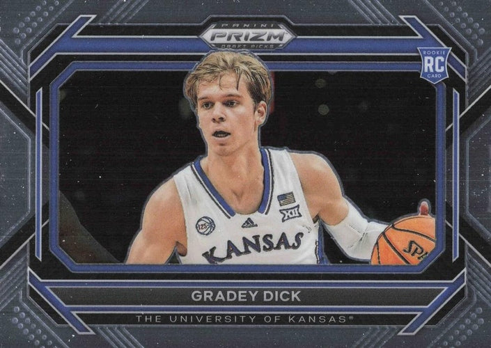#84b Gradey Dick - Kansas Jayhawks - 2023 Panini Prizm Draft Picks Basketball