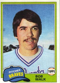 #853 Bob Walk - Atlanta Braves - 1981 Topps Baseball