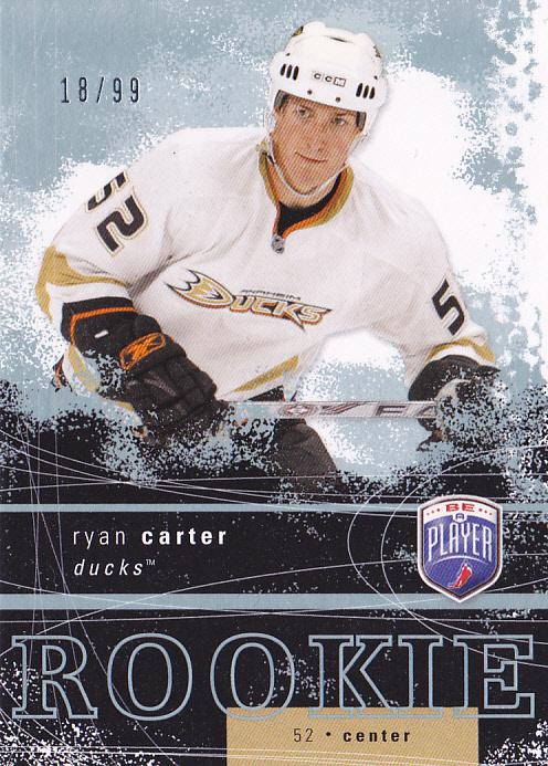 #203 Ryan Carter - Anaheim Ducks - 2007-08 Upper Deck Be a Player Hockey