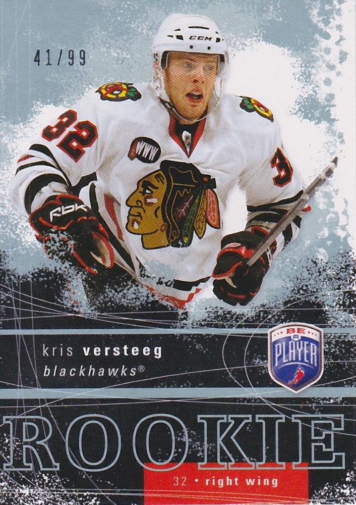 #223 Kris Versteeg - Chicago Blackhawks - 2007-08 Upper Deck Be a Player Hockey