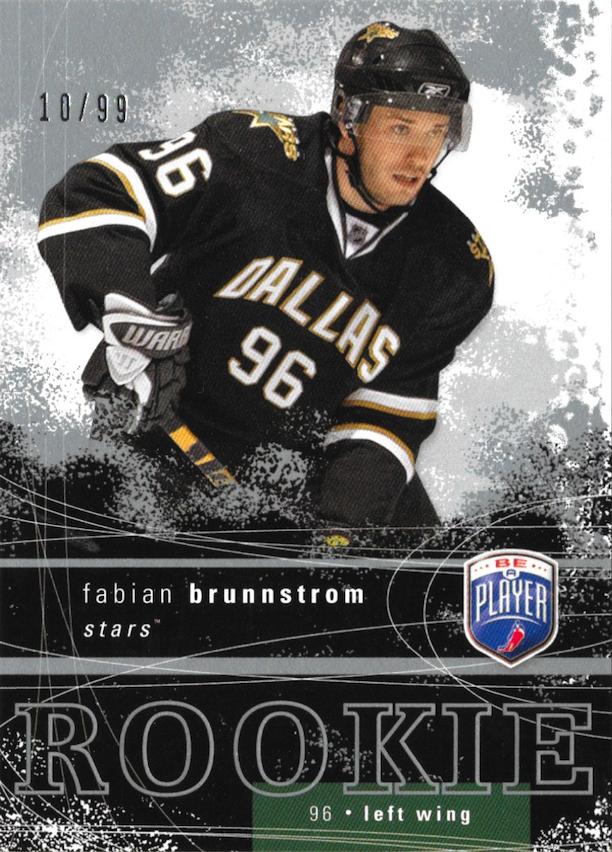 #RR-311 Fabian Brunnstrom - Dallas Stars - 2007-08 Upper Deck Be a Player Hockey